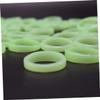 Holibanna 100pcs Luminous Plastic Finger Rings Dark Party Decorations Fun Fluorescent Accessories for Adults for Festivals and Celebrations view 3