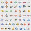 Cute Fishing Stickers, Fish Stickers, Realistic Animals Decal for Kids Teens, 50Pcs Vinyl Waterproof Sticker for Water Bottles, Laptop (Fish) view 3