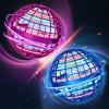 2026 Flying Orb Ball Toy - Christmas Cool Novelty Gift Hover Ball Galaxy Boomerang Hand Drone Magic Floating Balls Orbit Mini Outdoor Fidget Toy Stocking Stuffer for Kids Boys Girls Teens (Blue+Pink) view 1