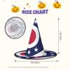 BGSHJVF Ohio State Flag Map Print Halloween Witch Hat Cosplay Caps Halloween Decoration Costume Accessories For Party view 3