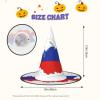 BGSHJVF Russian Flag Map Print Halloween Witch Hat Cosplay Caps Halloween Decoration Costume Accessories For Party view 3