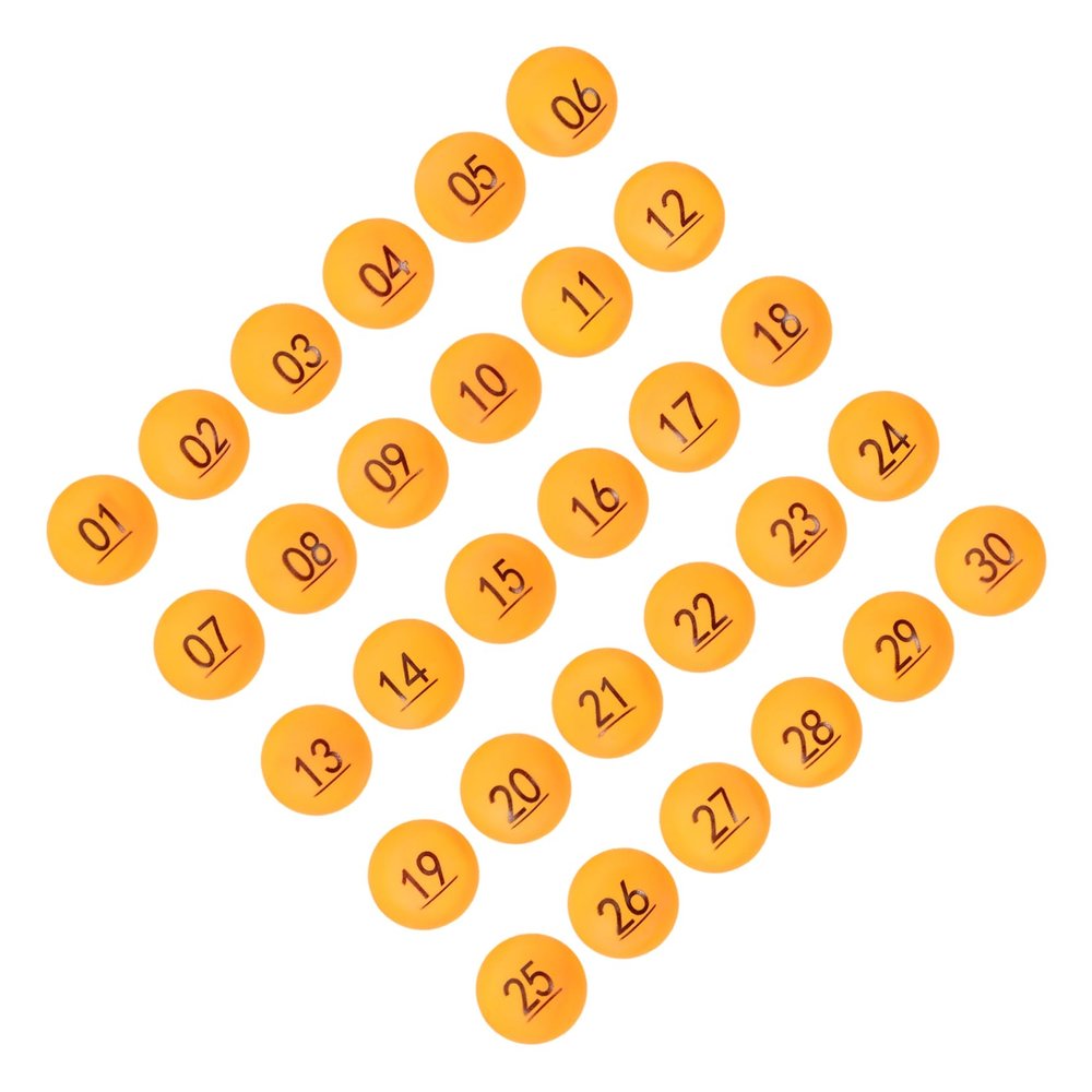CHILDWEET 30pcs Entertainment Balls Numbered Raffle Balls Bingo Hollow for Parties