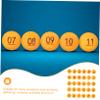 CHILDWEET 30pcs Entertainment Balls Numbered Raffle Balls Bingo Hollow for Parties view 3
