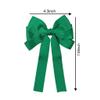2pc Bontique Ribbon Hair Bows Clip Barrettes Cute Alligator Hairpins For Teens Toddlers Baby Girls Kids Stylish Handmadehair Accessories for Her Everyday Wear, Green (D) view 2