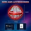 2026 Flying Orb Ball Toy - Christmas Cool Novelty Gift Hover Ball Galaxy Boomerang Hand Drone Magic Floating Ball Orbit Mini Outdoor Fidget Toy Stocking Stuffer for Kids Boys Girls Teens - (Red) view 3