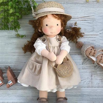 BITYEYE Waldorf Doll Handmade, Handmade Waldorf Doll, Vintage Crocheted (#39)