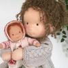 BITYEYE Waldorf Doll Handmade, Handmade Waldorf Doll, Vintage Crocheted (#39) view 4