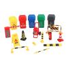 TTETTZ Mini Traffic Signs Toys Miniature Traffic Model, Teaching Props Traffic Cognitive Toys for 1:36 Scale Street Signs, 17Pcs view 1