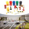 TTETTZ Mini Traffic Signs Toys Miniature Traffic Model, Teaching Props Traffic Cognitive Toys for 1:36 Scale Street Signs, 17Pcs view 4
