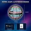 BADHACK 2026 Flying Orb Toy - Christmas Cool Novelty Gift Hover Ball Galaxy Boomerang Hand Drone Magic Floating Orbit Mini Outdoor Fidget Toy Stocking Stuffer for Kids Boys Girls Teens - (Grey) view 3