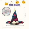 BGSHJVF Birds Print Halloween Witch Hat Cosplay Caps Halloween Decoration Costume Accessories For Party view 3