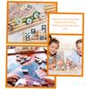 Anneome Wooden Domino Frame Rack Holder Game Tray Board Game Accessory Display Stand Natural Wood view 2