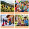 Insforfich Walkie Talkies for Kids,Long Range 2 Way aRadio,Kids Walkie Talkie for Birthday Gifts Outdoor Camping Family Trip (Yellow) view 3