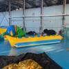 0.9mm PVC Inflatable Banana Boat, Inflatable Boat Tube, 8-Person Towable Tube for Boating, Inflatable Ride-on Banana Float Includes Storage Bag, air Pump view 1