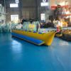 0.9mm PVC Inflatable Banana Boat, Inflatable Boat Tube, 8-Person Towable Tube for Boating, Inflatable Ride-on Banana Float Includes Storage Bag, air Pump view 4