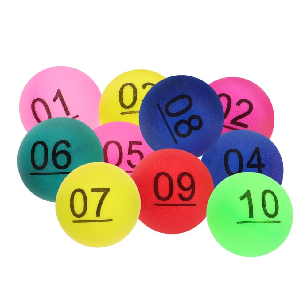 Totority 5sets Entertainment Balls 200 Count Numbered Balls Perfect for Parties and Games 10pcs*5