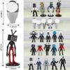 24PCS Toilet Figure Doll Set - Toilet Cameraman, Horror Game Model Building Toy Animation Toys - Suitable for Game Fans, Birthday for Friends view 2