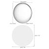 Anneome 100sets Button Badge Making Supplies Iron Round Pins Covers Films and Washers for Crafting Custom Badges for Teams and Events view 2