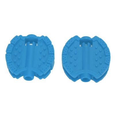 Kids Bike Pedals, 2 Pcs Plastic Children's Tricycle Pedals, Easy Install Foot Pedal Accessories for Kids Bikes in Red, Blue, and Green (Blue)