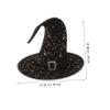 COLLBATH Pets Party Witch Hat Decoration for Halloween Cosplay Lightweight Reusable Headdress Star and Moon Patterns for Themed Events and Parties view 3