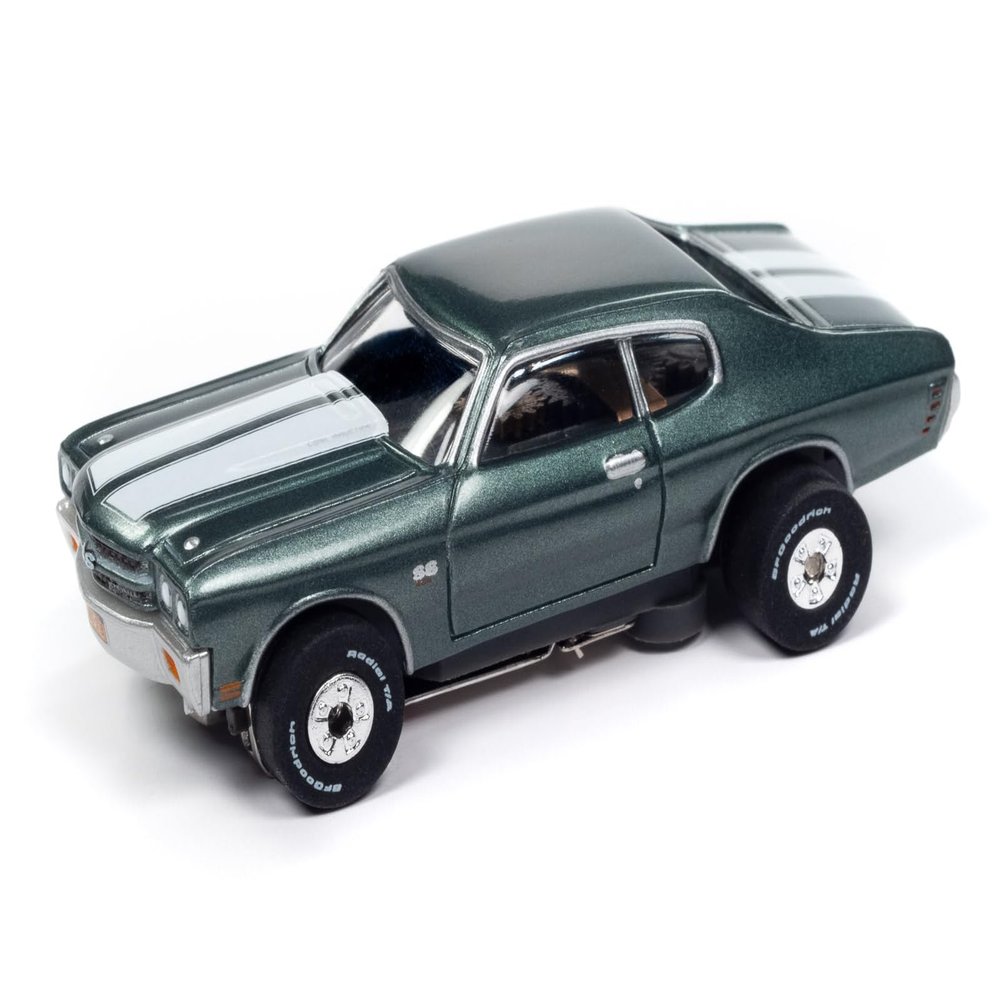 AW AUTO World AutoWorld SC409-1 Thunderjet John Wick 1970 Chevy Chevelle HO Scale Electric Slot Car