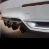 4pcs Car Rear Bumper Lip Diffuser Splitter Spoiler Scratch Protector Fin Trim Caps Universal Exterior Accessory(Set A Curved surface) view 4