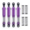 110mm Metal 1/10 RC Crawler Shocks Absorber Springs Pre-Oiled for Gen7 Gen8 SCX10 1/10 TRX4 Upgrades (Purple) view 1