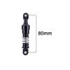 80mm Metal 1/10 RC Crawler Shocks Absorber Springs Pre-Oiled for Gen7 Gen8 SCX10 1/10 TRX4 Upgrades (Black) view 2