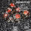Sage's Portal Jiggling Eye Liquid Core 7-PC Sharp Edge Resin Polyhedral DND Dice Set for Dungeons and Dragons Pathfinder TTRPG (Eye of The Demon) view 4