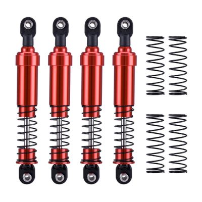 110mm Metal 1/10 RC Crawler Shocks Absorber Springs Pre-Oiled for Gen7 Gen8 SCX10 1/10 TRX4 Upgrades (Red)