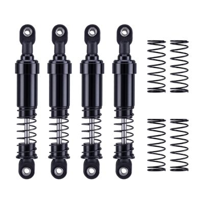 100mm Metal 1/10 RC Crawler Shocks Absorber Springs Pre-Oiled for Gen7 Gen8 SCX10 1/10 TRX4 Upgrades (Black)
