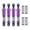 100mm Metal 1/10 RC Crawler Shocks Absorber Springs Pre-Oiled for Gen7 Gen8 SCX10 1/10 TRX4 Upgrades (Purple) view 1