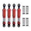 100mm Metal 1/10 RC Crawler Shocks Absorber Springs Pre-Oiled for Gen7 Gen8 SCX10 1/10 TRX4 Upgrades (Red) view 1