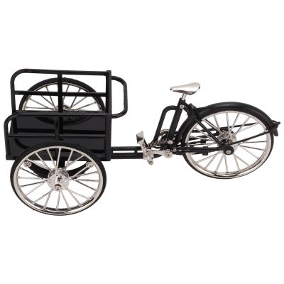 DIY Toy Tricycle Model Simulated Appearance Tricycle Ornament WearResistant Alloy Toy Tricycle Ornament for Bedside Table