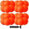 CACASO 24 Pcs 6 Inch Orange Playground Balls, Dodgeball Balls with Hand Pump, Suitable for Indoors Outdoors, Gym, School, Camps, Picnic view 1