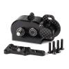 LCG Transmission NOD Tiny Gearbox with Adapter Plate for Straight Axle Axial AR44 AR45 AR60 Enduro Vanquish F9 F10 (Black) view 1