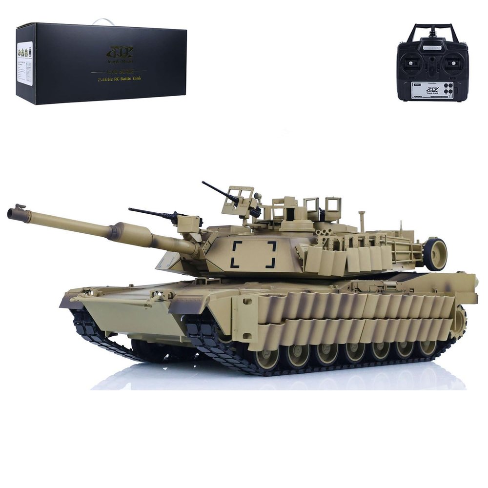 wheelfun US in Stock, 1/16 TD Military RC Tank Abrams M1A2 Sep Tusk Ii Ugrade Radio Control Tanks Hobby Grade Model BB Shooting Airsoft Tank that Shoot