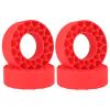 HobbyPark 1.0 Tires Silicone Inserts Foam fit 56-58mm*24mm for 1/18 1/24 Scale RC Crawler Truck, Super Soft, 4pcs (Red) view 1