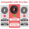 HobbyPark 1.0 Tires Silicone Inserts Foam fit 56-58mm*24mm for 1/18 1/24 Scale RC Crawler Truck, Super Soft, 4pcs (Red) view 2