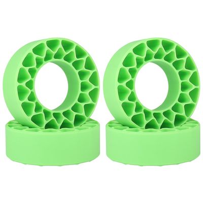 HobbyPark 1.0 Tires Silicone Inserts Foam fit 56-58mm*24mm for 1/18 1/24 Scale RC Crawler Truck, Super Soft, 4pcs (Green)