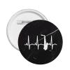 Saxophone Heartbeat Buttons Pins Novelty Decoration Round Badge 1 PC view 1