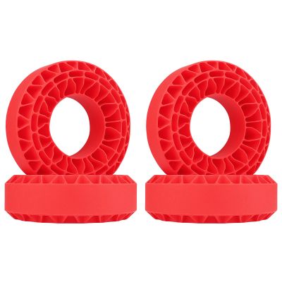 HobbyPark 1.9 Silicone Inserts Foam Rubber Insert fit 118-122mm Tires 4.75" for 1/10 Scale RC Crawler 1.9" Wheel Tires, Super Soft, Replacement of Sponge Foams 4pcs (Red)