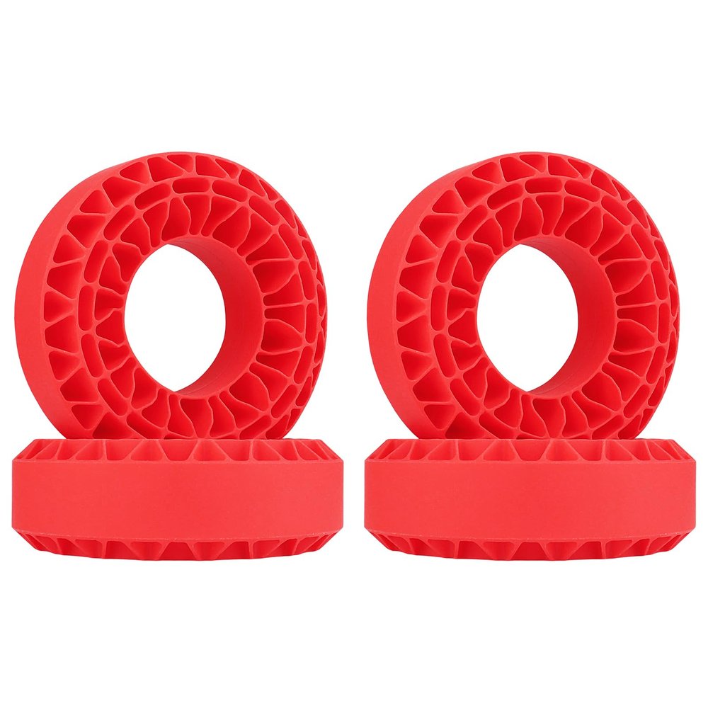 HobbyPark 1.9 Silicone Inserts Foam Rubber Insert fit 118-122mm Tires 4.75" for 1/10 Scale RC Crawler 1.9" Wheel Tires, Super Soft, Replacement of Sponge Foams 4pcs (Red)