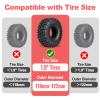 HobbyPark 1.9 Silicone Inserts Foam Rubber Insert fit 118-122mm Tires 4.75" for 1/10 Scale RC Crawler 1.9" Wheel Tires, Super Soft, Replacement of Sponge Foams 4pcs (Red) view 2