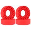 HobbyPark 1.0 Tires Silicone Inserts Foam fit 62-64mm*24mm for 1/18 1/24 Scale RC Crawler Trucks, Super Soft, 4pcs (Red) view 1