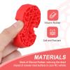 HobbyPark 1.0 Tires Silicone Inserts Foam fit 62-64mm*24mm for 1/18 1/24 Scale RC Crawler Trucks, Super Soft, 4pcs (Red) view 4