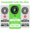 HobbyPark 1.0 Tires Silicone Inserts Foam fit 62-64mm*24mm for 1/18 1/24 Scale RC Crawler Trucks, Super Soft, 4pcs (Green) view 2