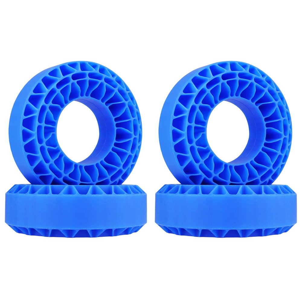 HobbyPark 1.9 Tires Silicone Inserts Foam fit 118-122mm for 1/10 Scale RC Crawler Trucks Wheel Tires, Super Soft, 4pcs (Navy Blue)