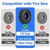 HobbyPark 1.9 Tires Silicone Inserts Foam fit 118-122mm for 1/10 Scale RC Crawler Trucks Wheel Tires, Super Soft, 4pcs (Navy Blue) view 2
