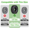 HobbyPark 1.9 Tires Silicone Inserts Foam fit 118-122mm for 1/10 Scale RC Crawler Trucks Wheel Tires, Super Soft, 4pcs (Green) view 2